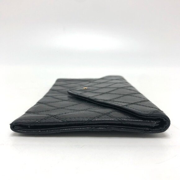 CHANEL Black Lambskin Leather Wallet - Picture 3 of 16